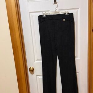 Elegant Charcoal Women's Straight Leg Pants